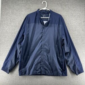 Nike Shield Full Zip Jacket Men Size XL Blue Rain Coat